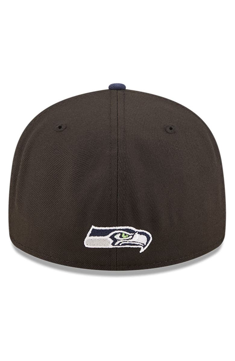 New Era Men's New Era Black/Navy Seattle Seahawks 2022 NFL Draft Low Profile 59FIFTY Fitted Hat, Alternate, color, Black