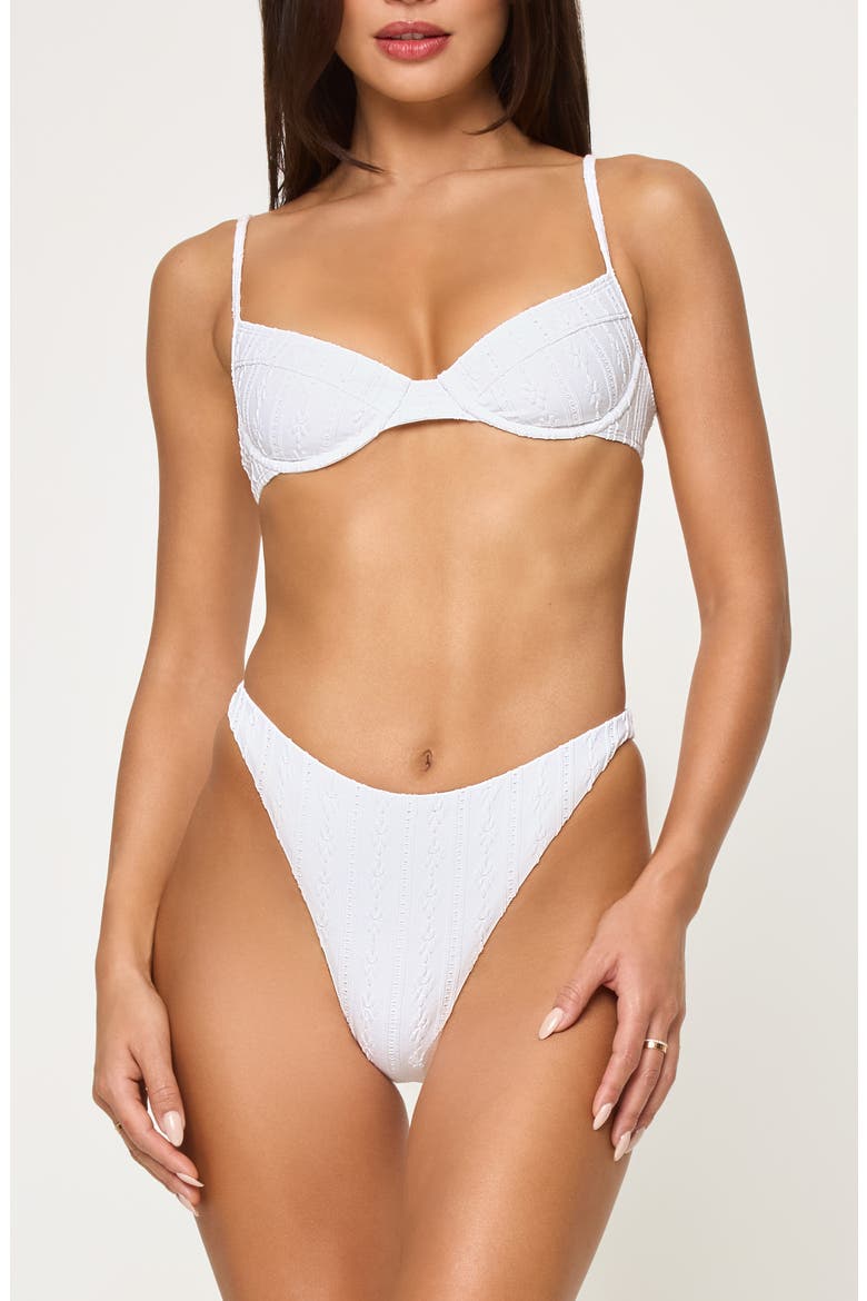 Missy Underwire Bikini Top, Alternate, color, WHITE