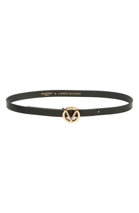 Baby Logo Buckle Leather Belt