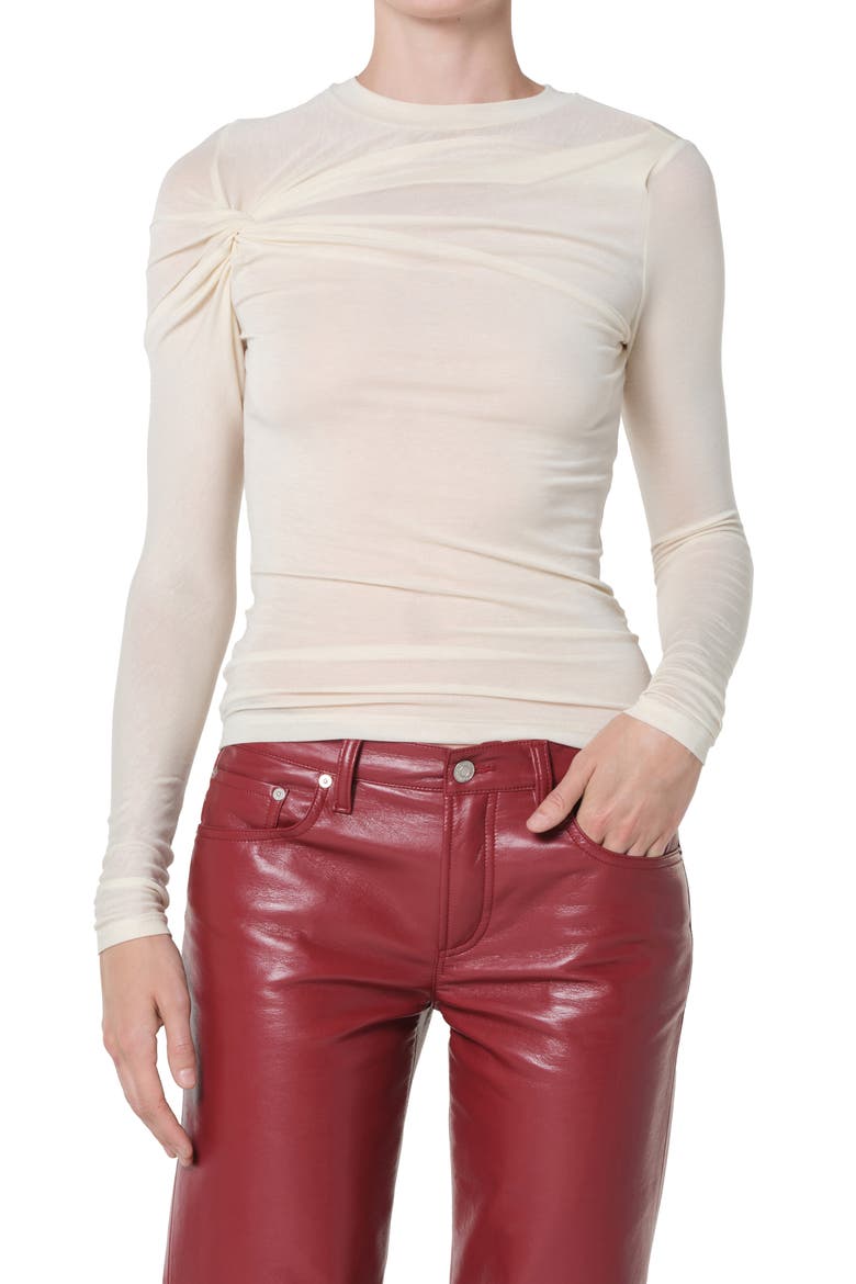 Lissa Twist Front Long Sleeve T-Shirt (Women) | Nordstrom