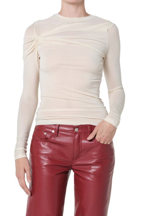 Lissa Twist Front Long Sleeve T-Shirt