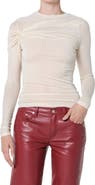 AGOLDE Lissa Twist Front Long Sleeve T-Shirt