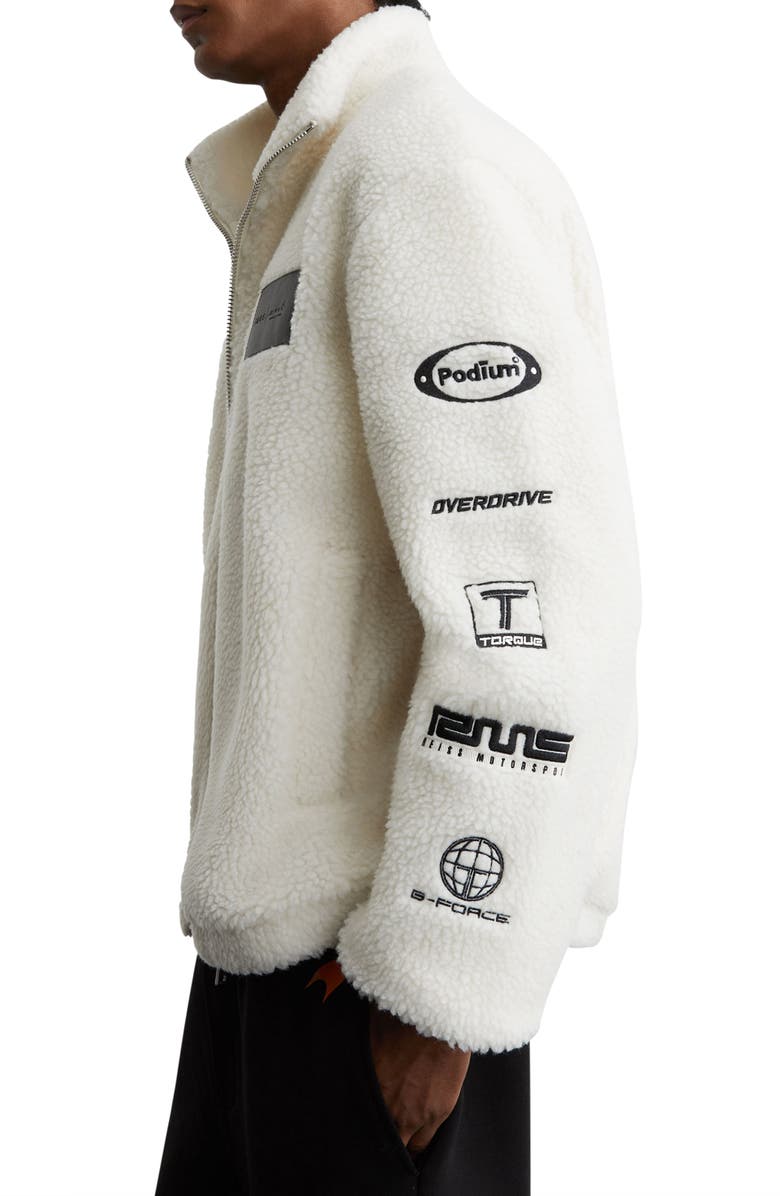 Reiss McLaren F1 Nylon Fleece Jacket, Alternate, color, White