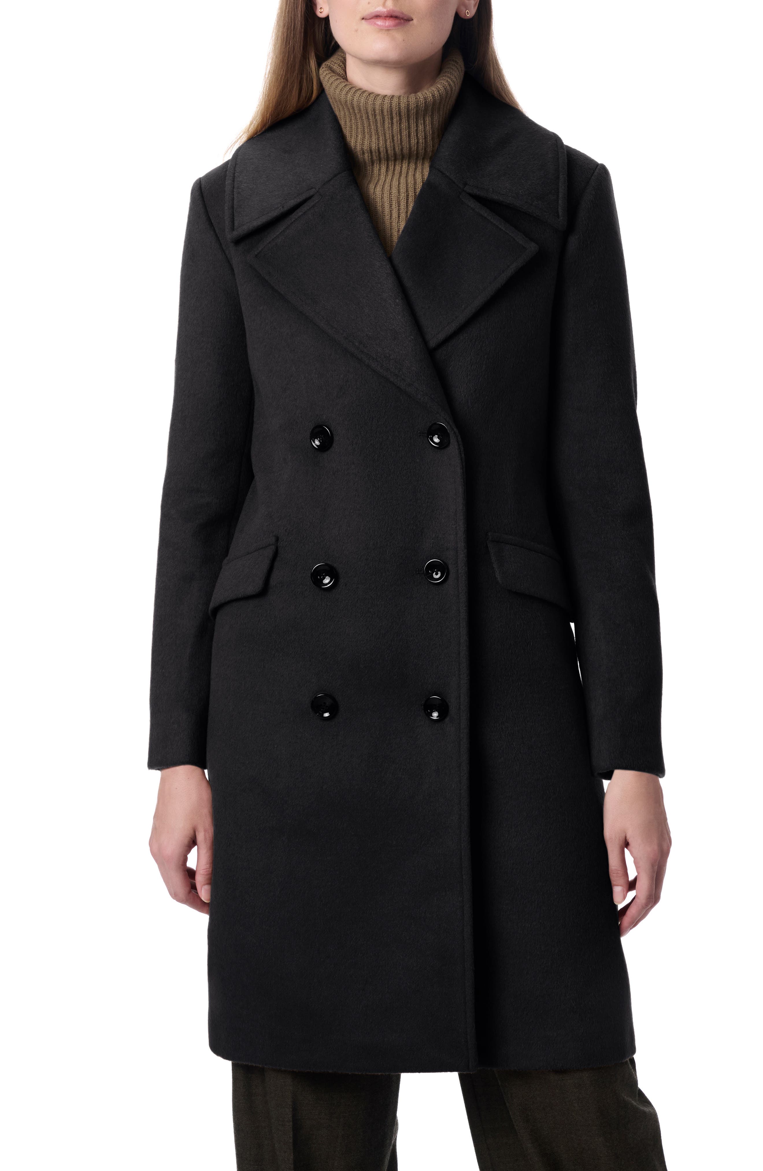 Bernardo Double Breasted Long Coat