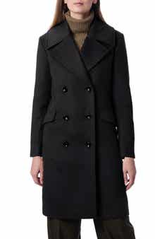 Bernardo Double Breasted Long Coat