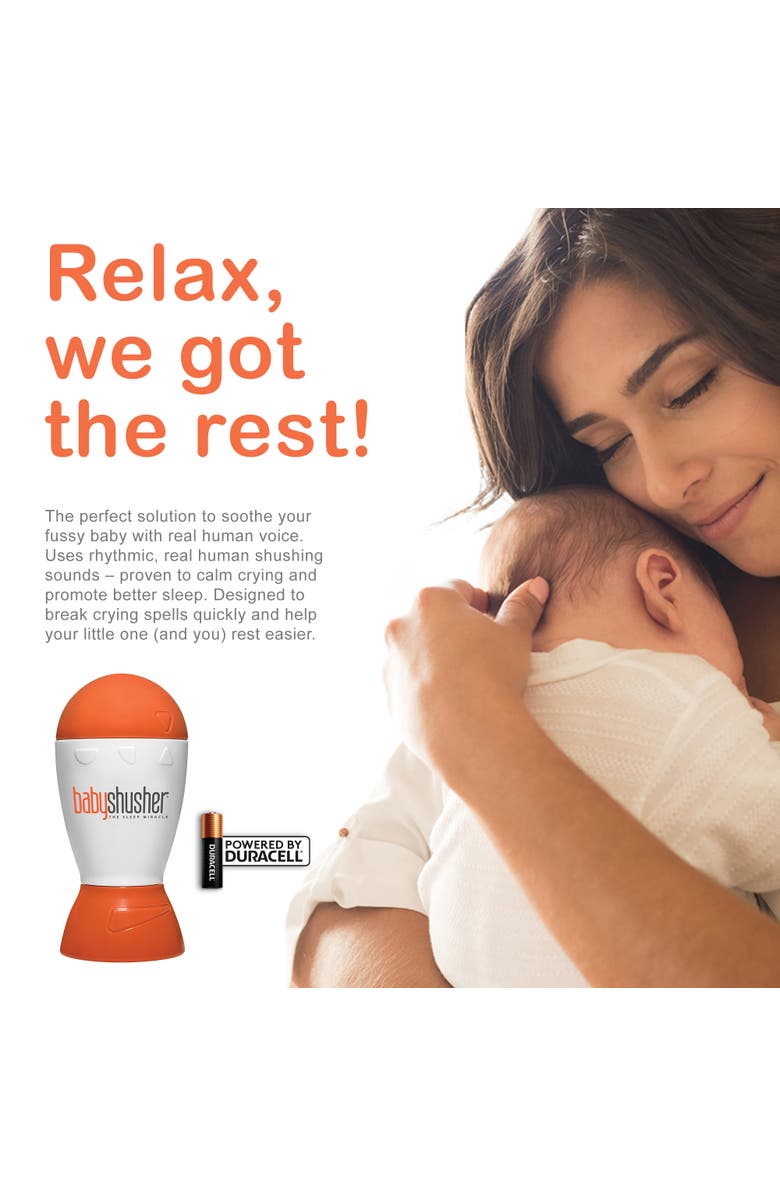 Shusher Baby Shusher Collection Gift Set, Alternate, color, Orange & White