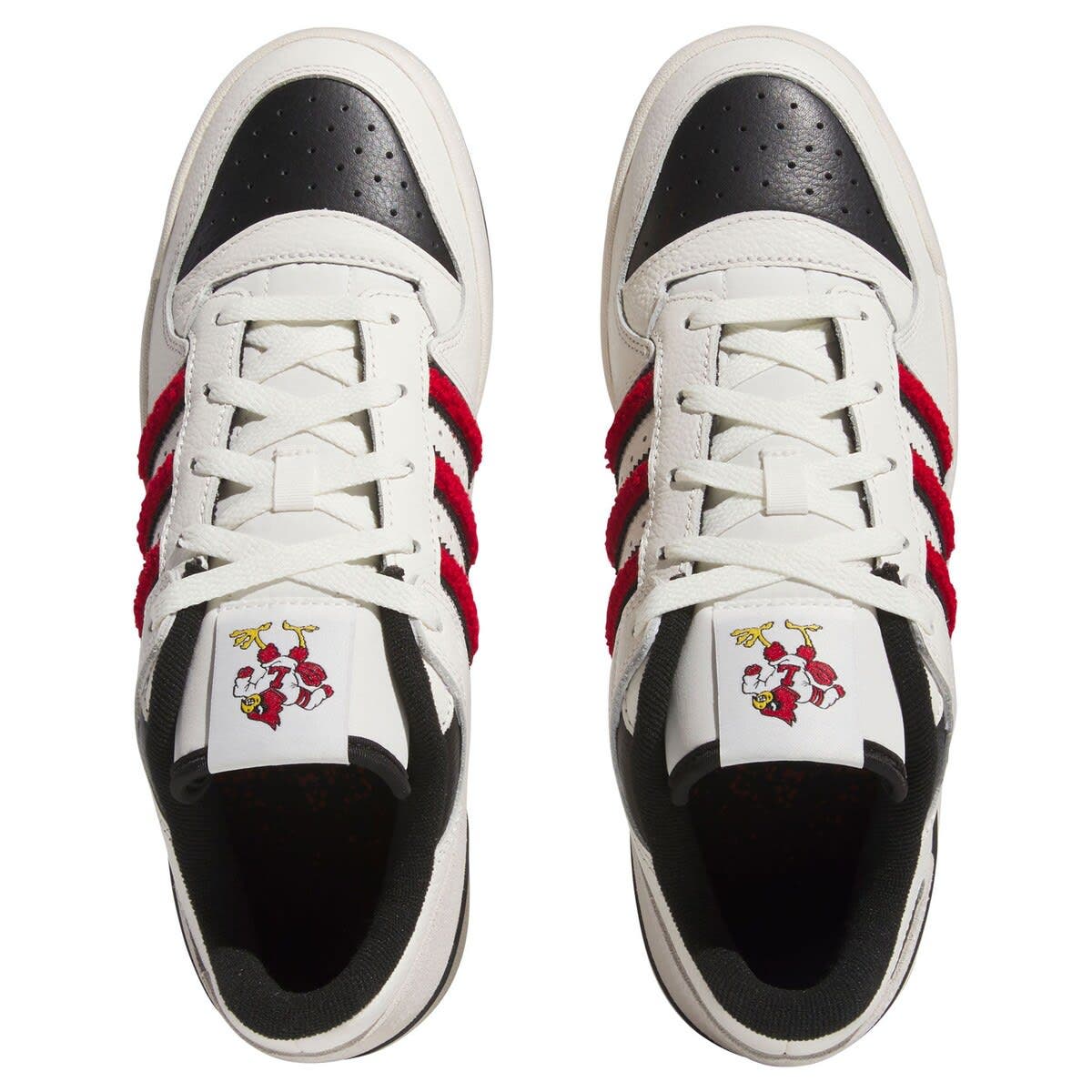 adidas Unisex adidas  White Louisville Cardinals Forum Low Basketball Shoes, Alternate, color, 