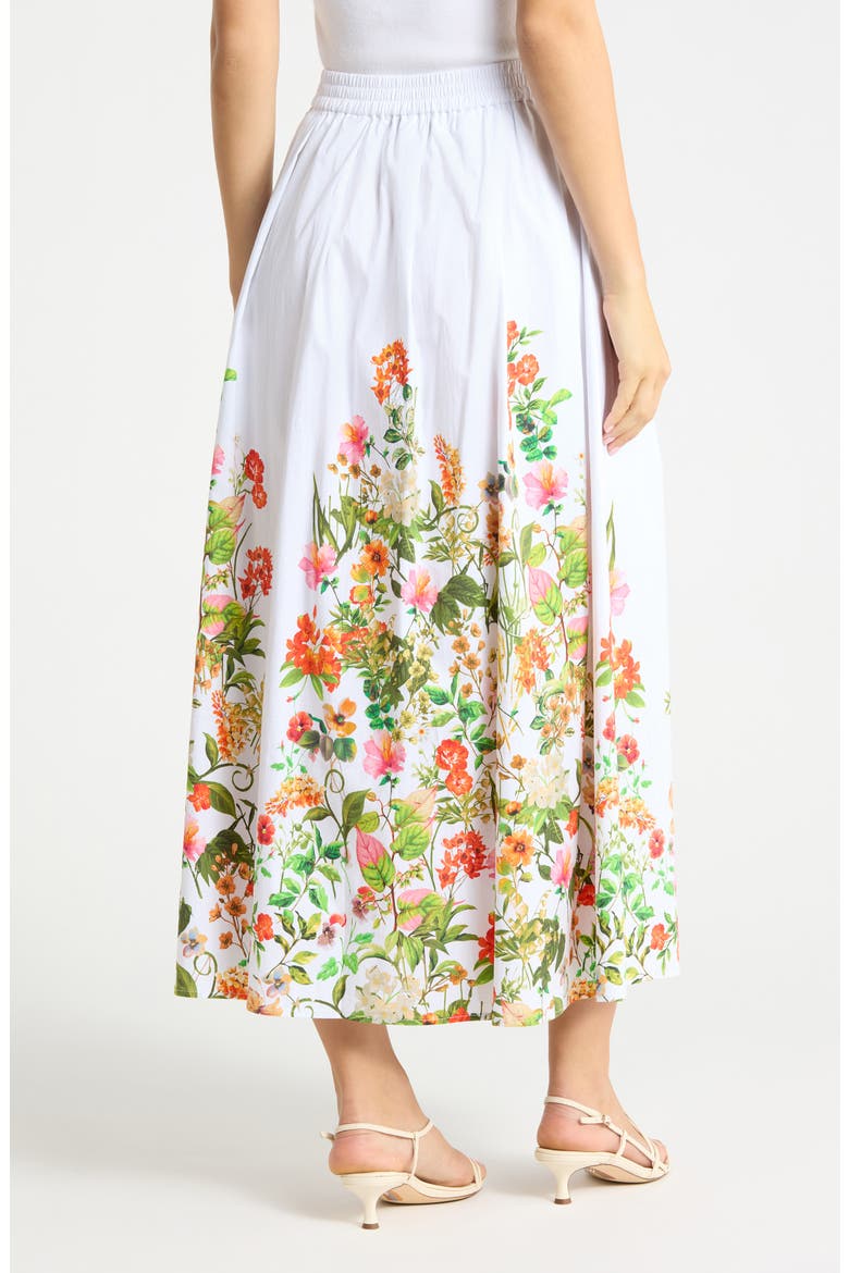 Floral Poplin Pull-On Skirt, Alternate, color, TRAILING BLOSSOMS