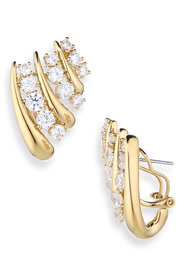 Phenom Multi J-Hoop Earrings, Main, color, GOLD