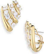 Nadri Phenom Multi J-Hoop Earrings