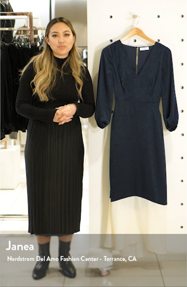 New Horizons Satin Midi Dress, sales video thumbnail