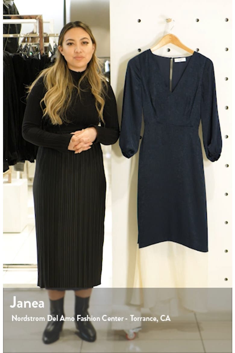 New Horizons Satin Midi Dress video