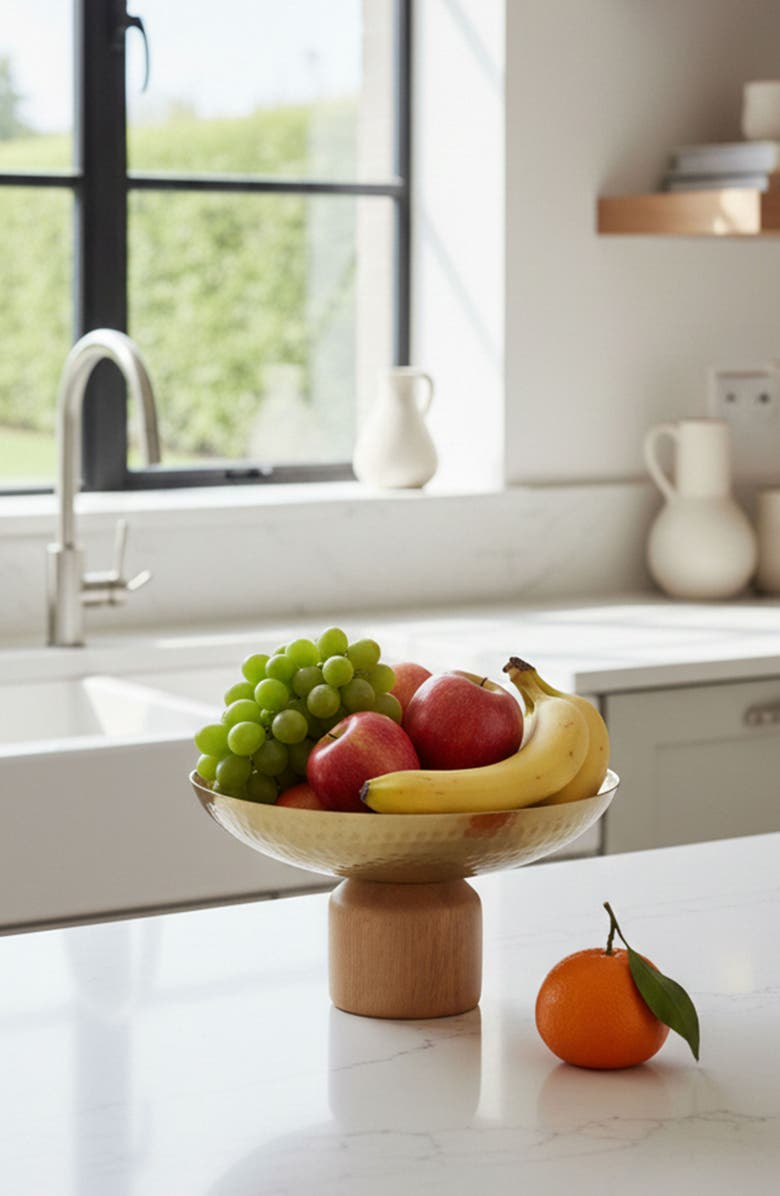 A & B Home Ramsey Decor Bowl, Alternate, color, Gold