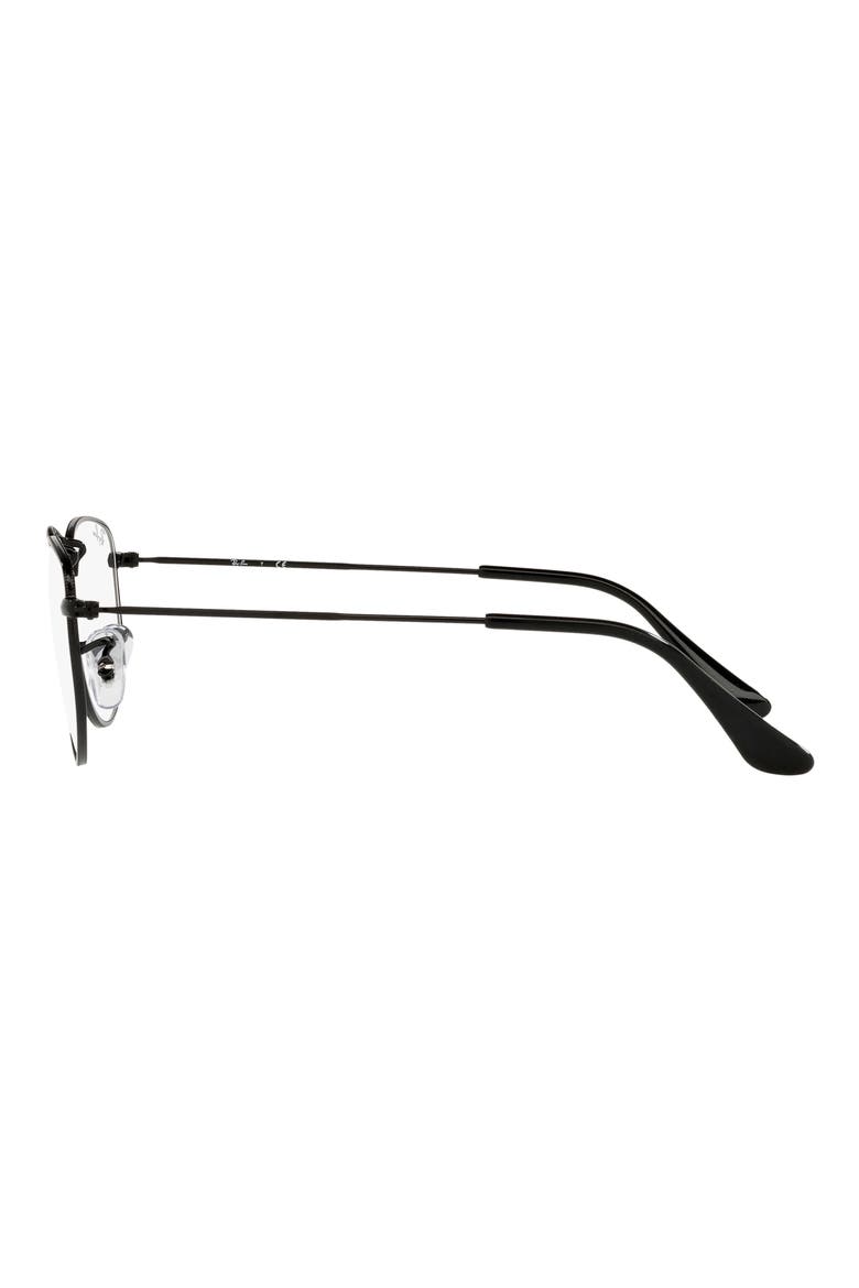 RX3958V 47mm Small Irregular Optical Glasses, Alternate, color, BLACK