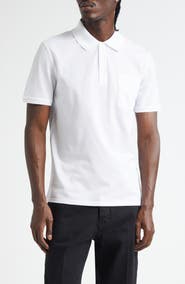 Givenchy Logo Patch Regular Fit Cotton Piqué Polo