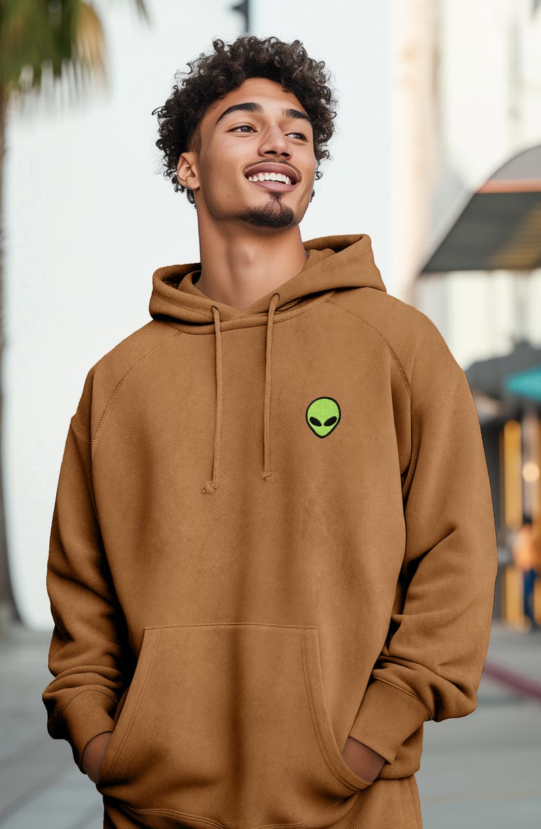 Dalix Alien Washed Sweatsuit, Alternate, color, Camel