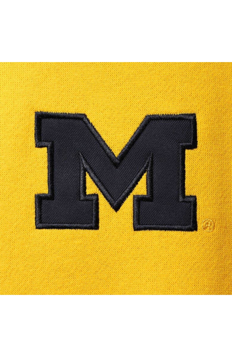 COLOSSEUM Men's Colosseum Maize Michigan Wolverines Tortugas Logo Quarter-Zip Jacket, Alternate, color, Maize