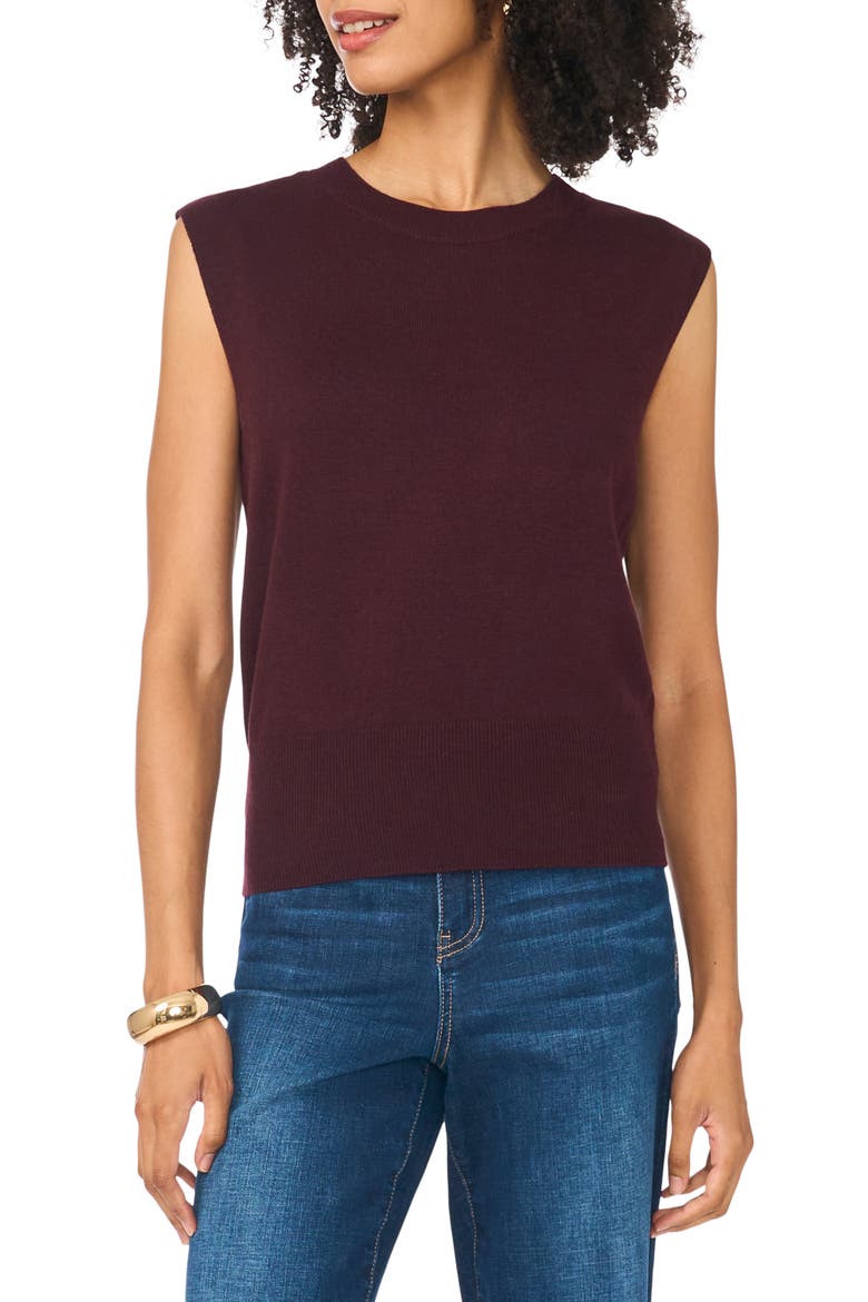 Crewneck Sweater Tank, Main, color, WINETASTING