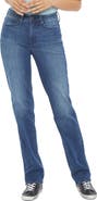 NYDJ Relaxed Distressed Straight Leg Jeans
