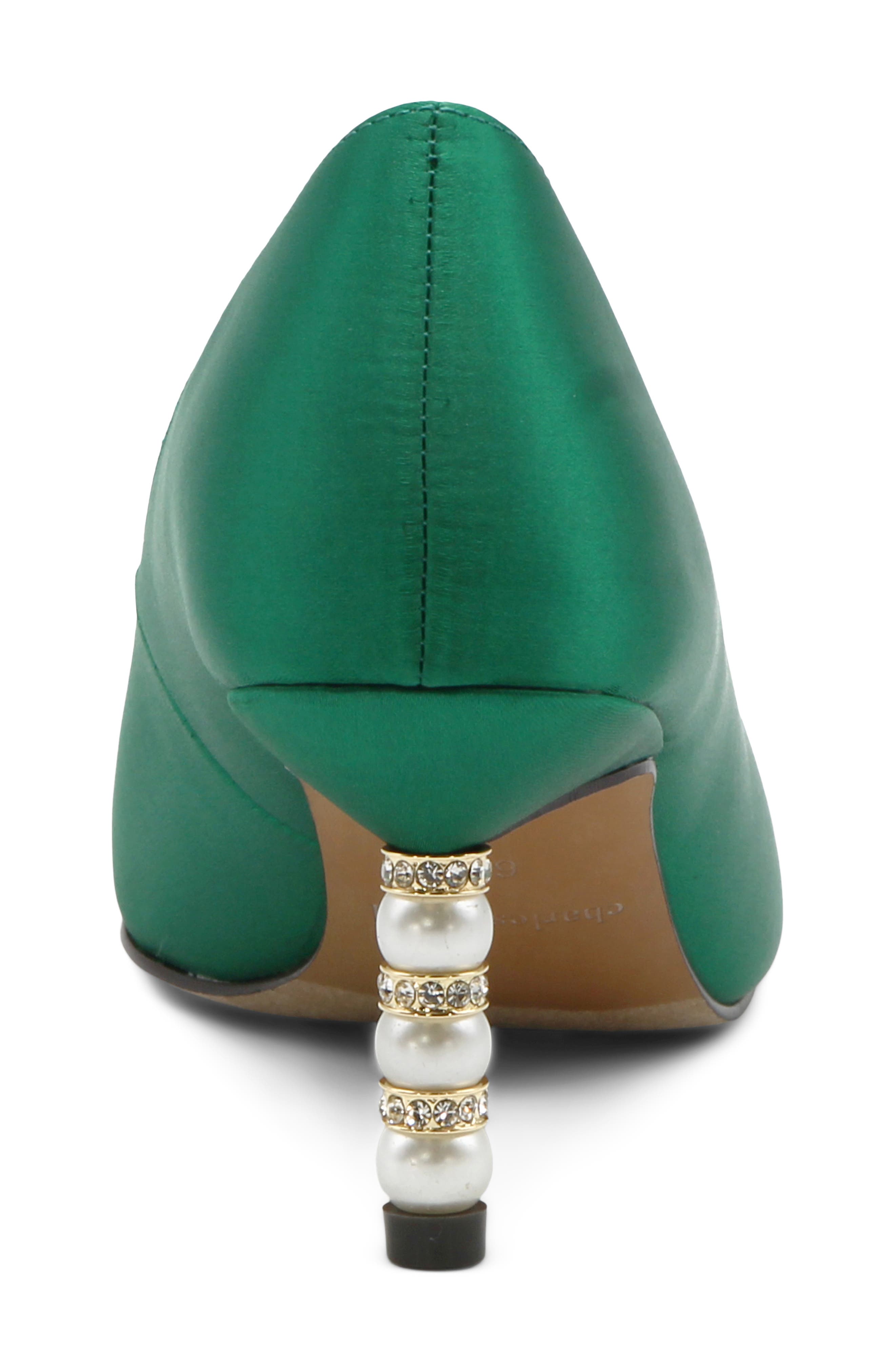 Sienna Pointed Toe Pump, Alternate, color, EMERALD