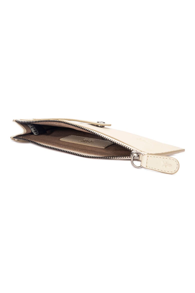 Slim Leather Snap Card Wallet, Alternate, color, OAT