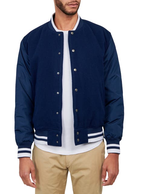 Solid Varsity Jacket