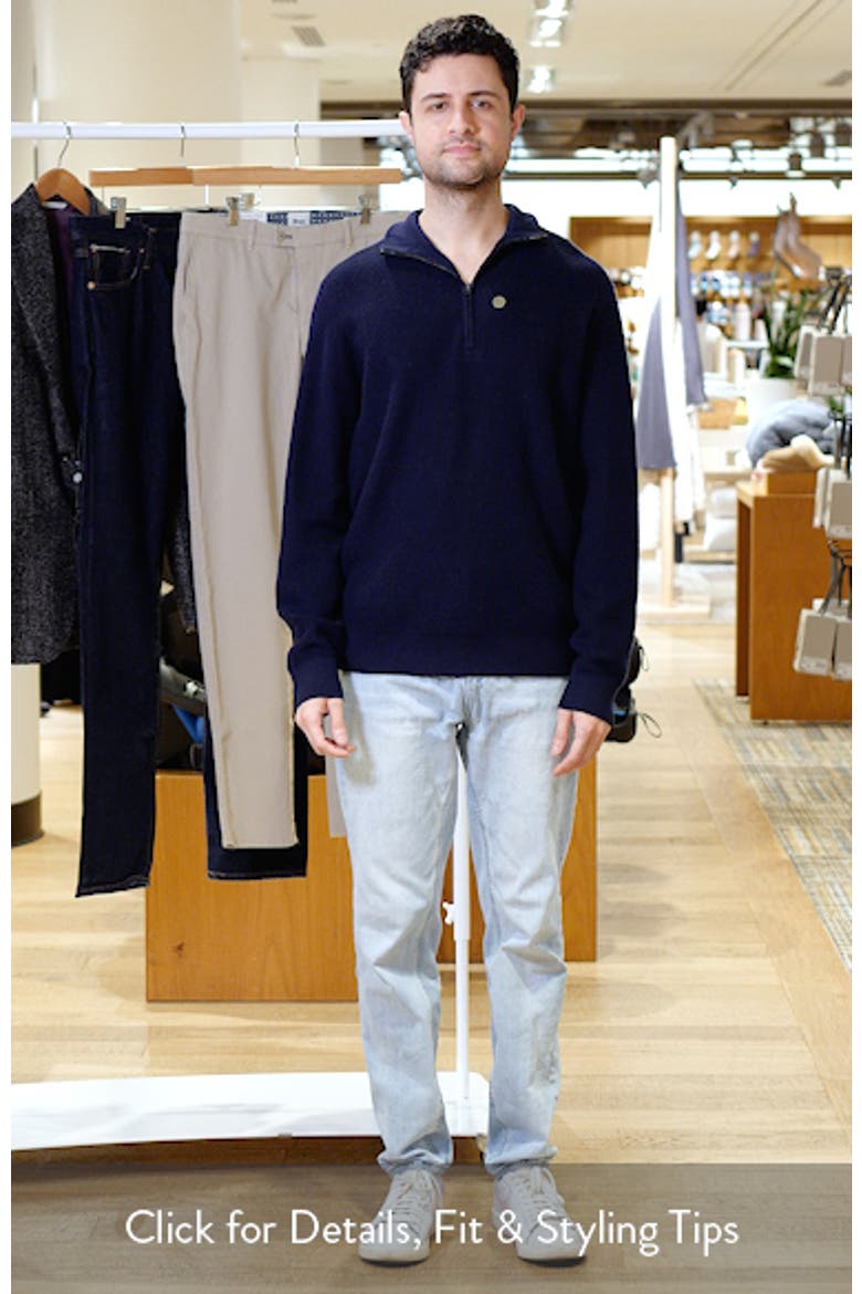 Joel Merino Wool Blend Half Zip Sweater video