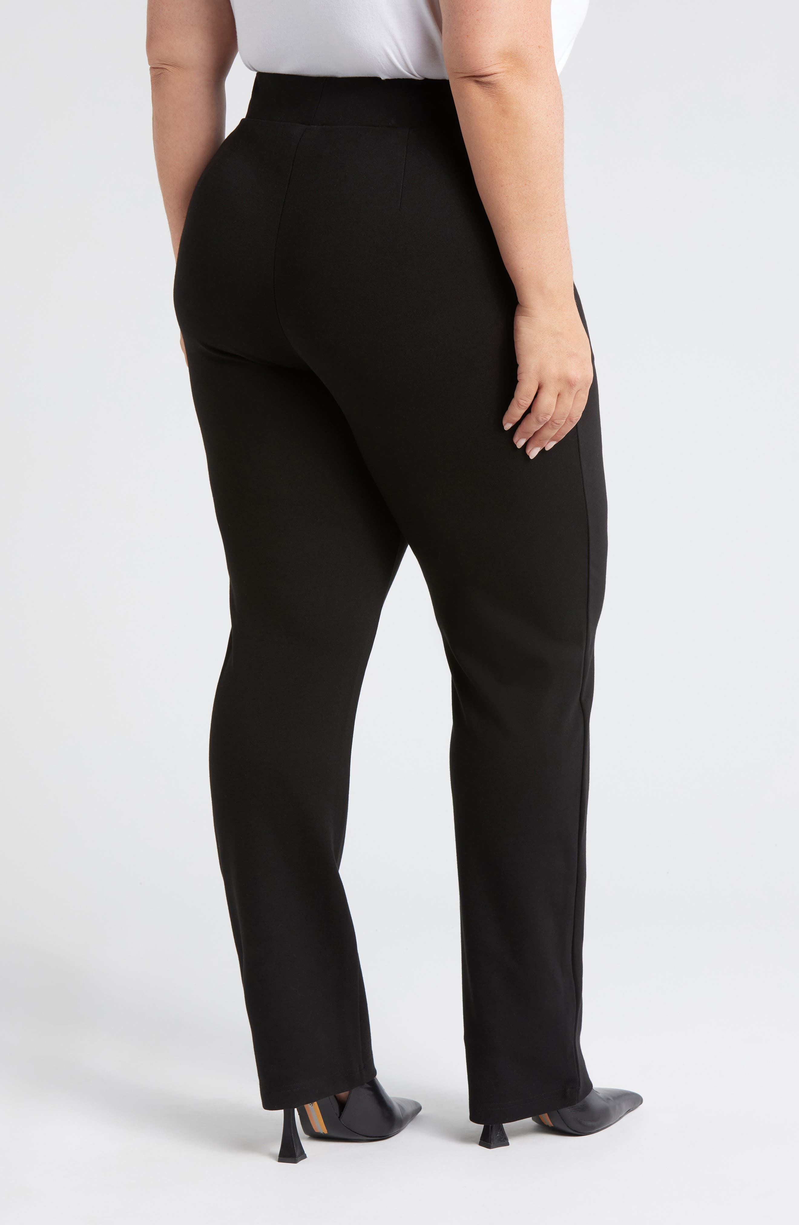 Smart Elastic Waist Ponte Pants - image 2