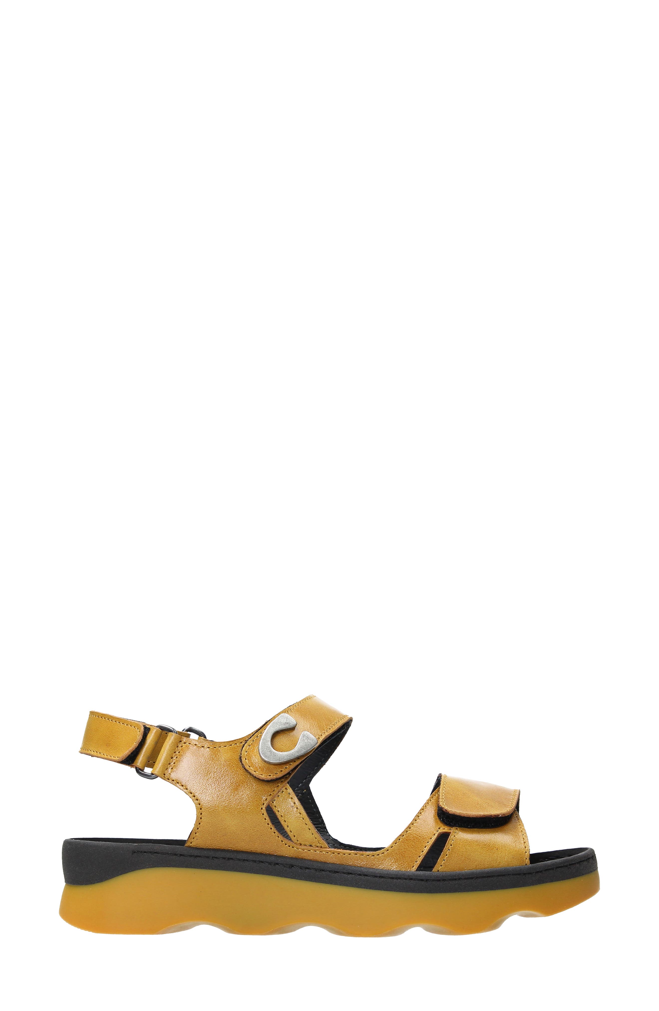 Medusa Sandal, Alternate, color, YELLOW REFLEX LEATHER