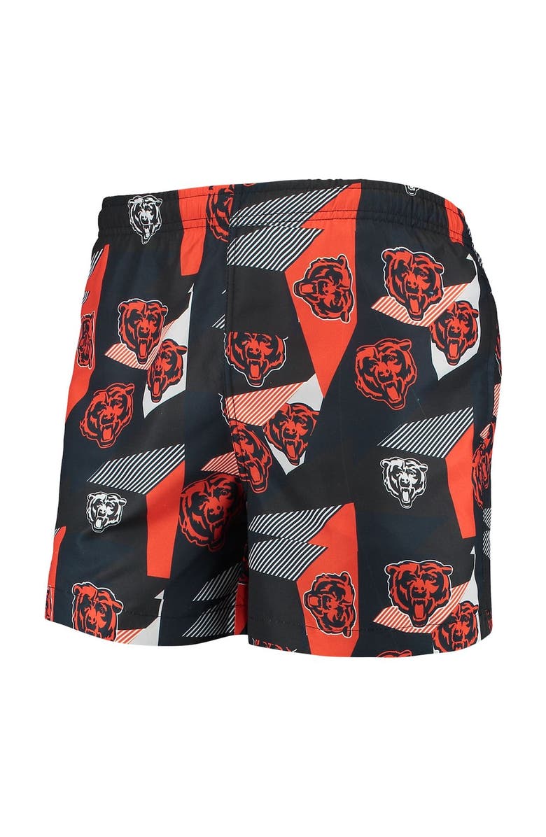 FOCO Men's FOCO Navy/Orange Chicago Bears Geo Print Swim Trunks, Alternate, color, 