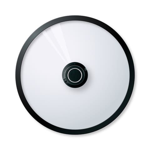 Black Cube Cookware Lid with Silicone Edges, 11-Inch