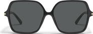 QUAY Press Tour 60mm Gradient Square Sunglasses