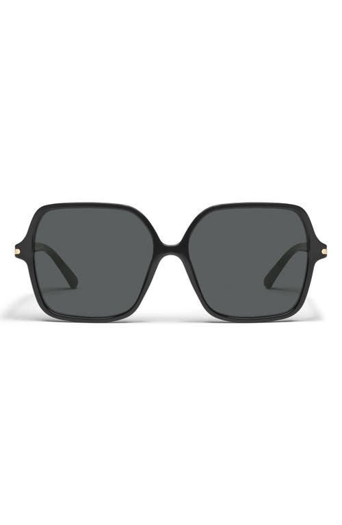 Quay Press Tour 60mm Gradient Square Sunglasses In Blue