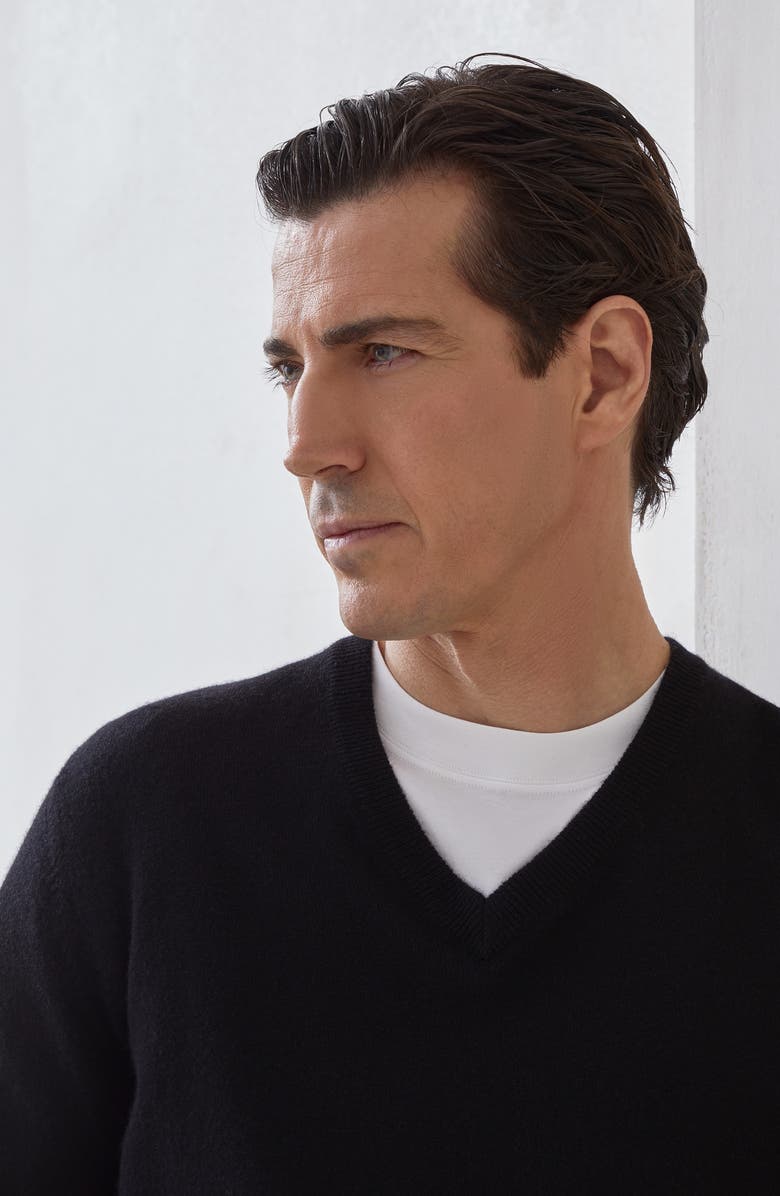 Brunello Cucinelli Cashmere sweater, Alternate, color, Black