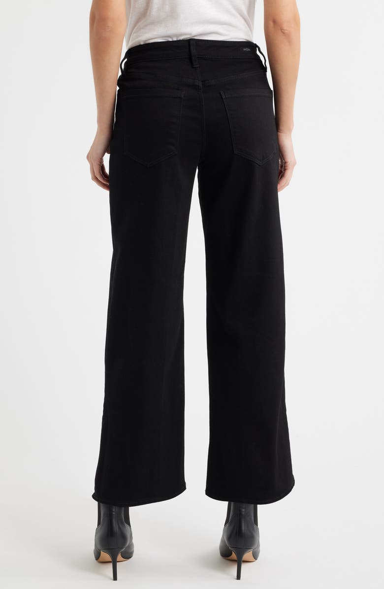 Liverpool Los Angeles Stride High Waist Wide Leg Jeans, Alternate, color, Black Rinse