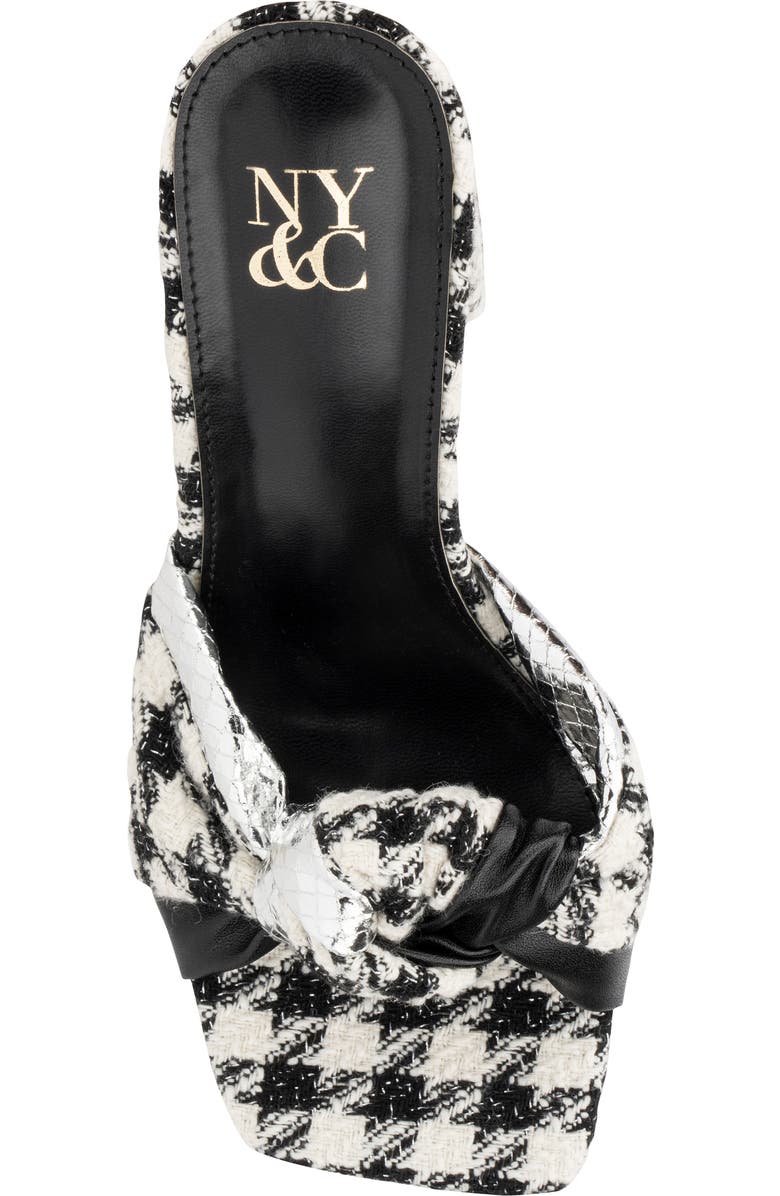 NEW YORK AND COMPANY Anthi Houndstooth Block Heel Sandal, Alternate, color,