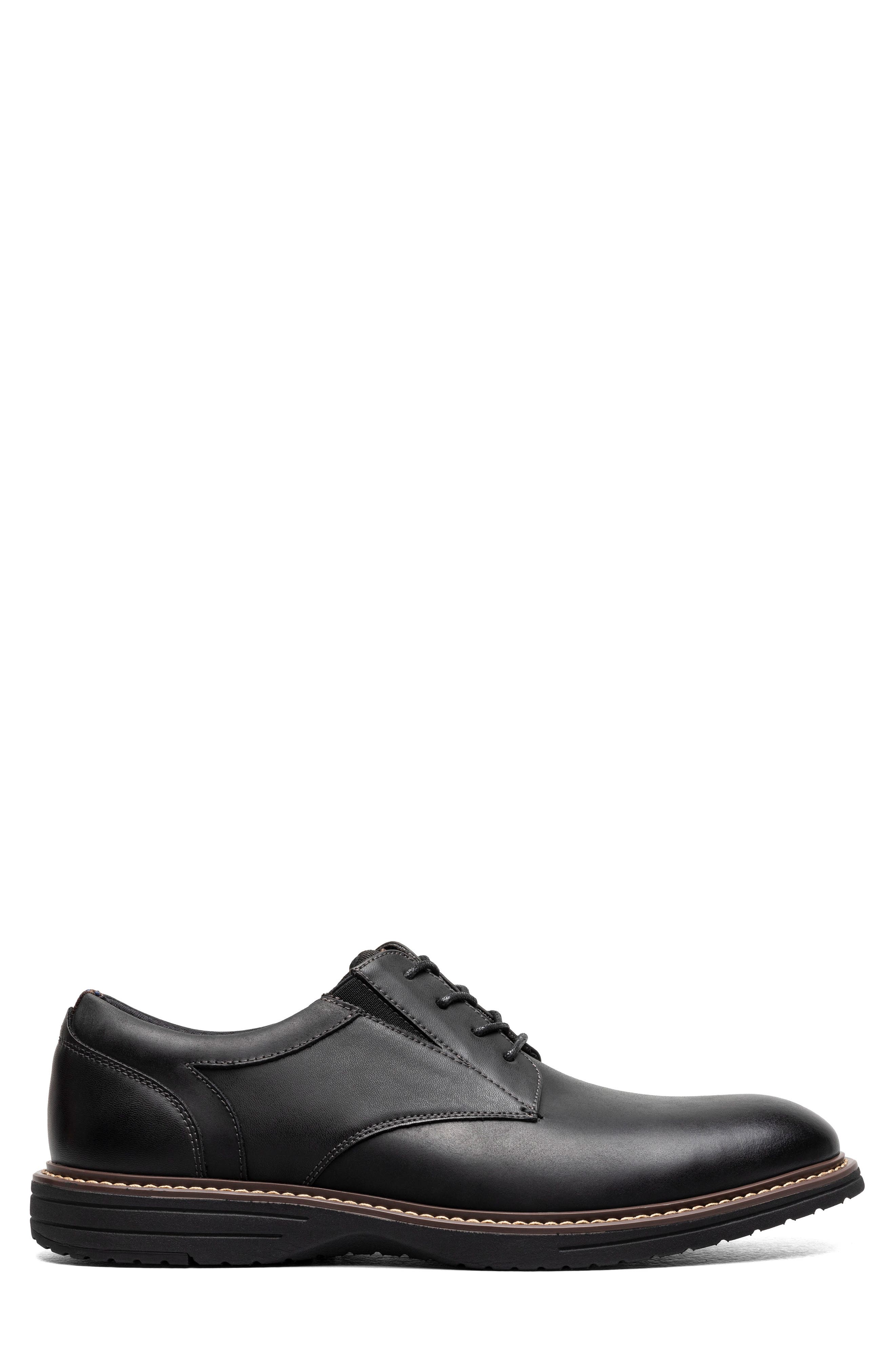 NUNN BUSH Griff Plain Toe Derby, Alternate, color, Black