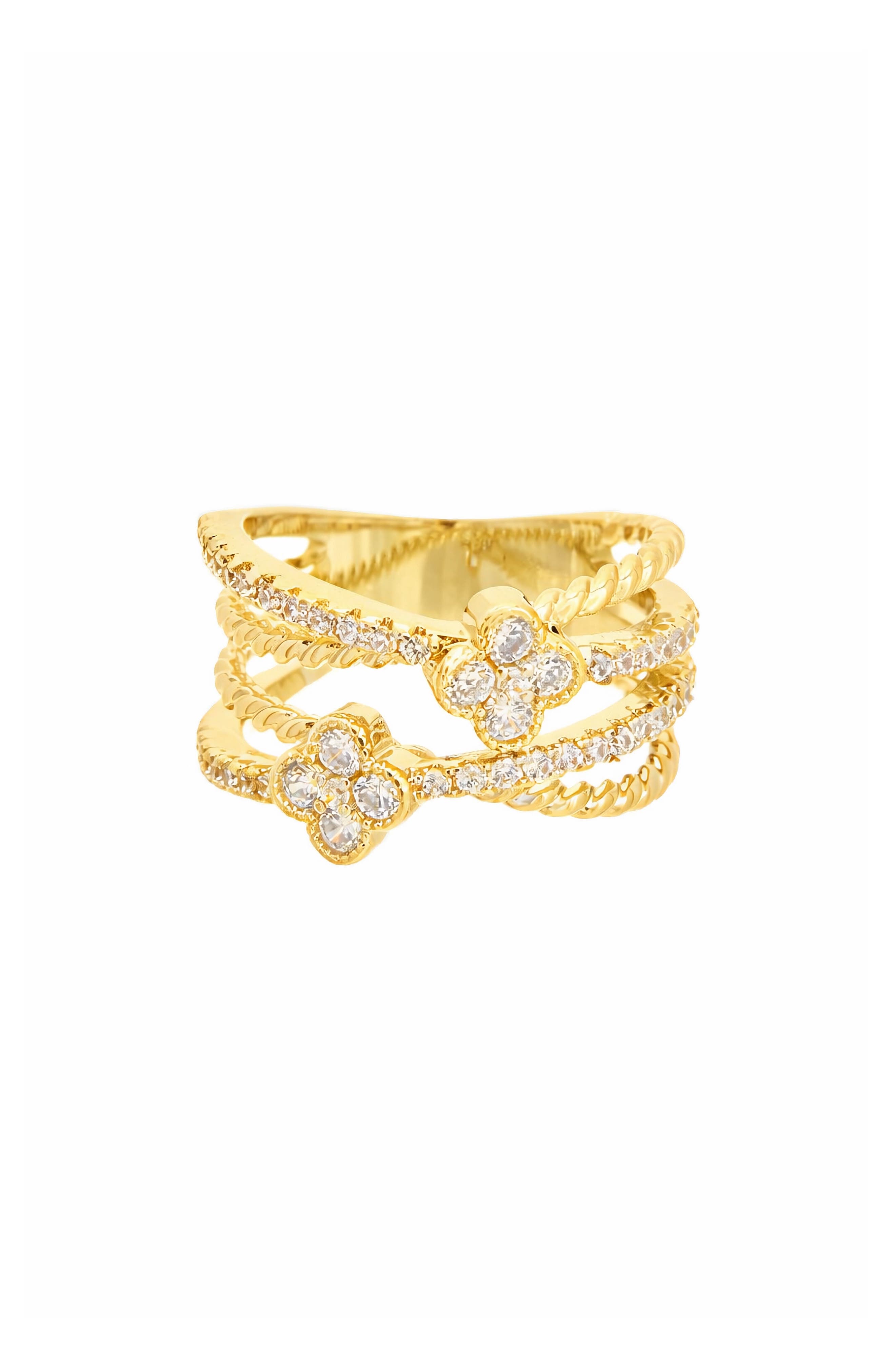 Juvell Cubic Zirconia Multiband Ring