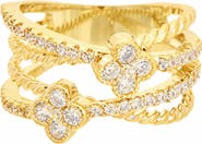 Juvell Cubic Zirconia Multiband Ring