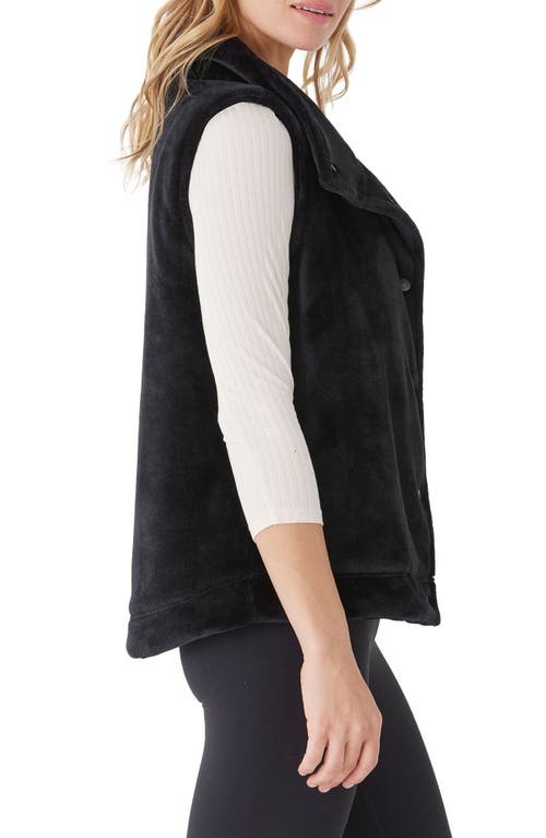 Threads 4 Thought Kelsey High Pile Fleece Vest In Black