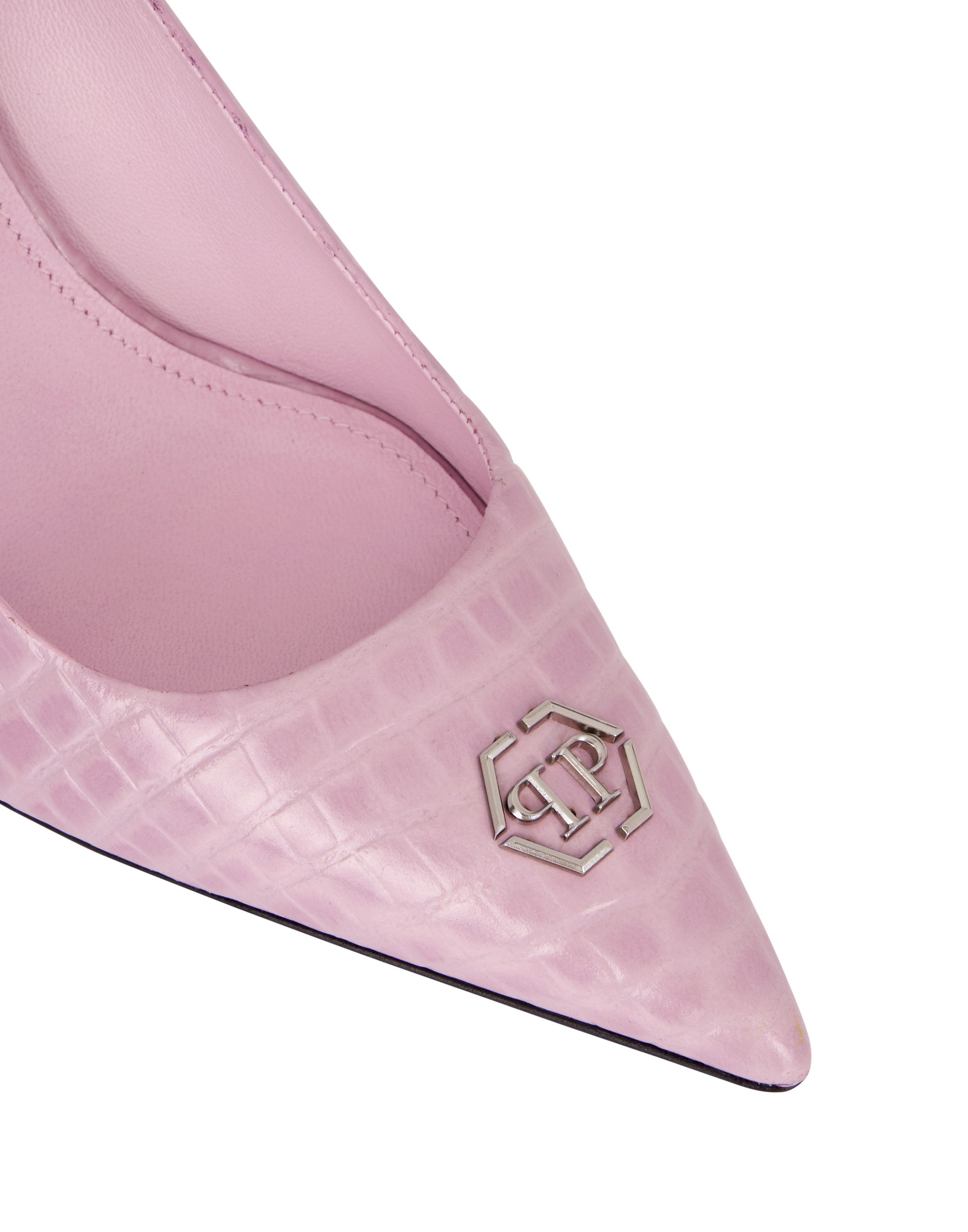 Cocco Print Decolette Mid Heels Hexagon 9 Women, Alternate, color, rose/pink