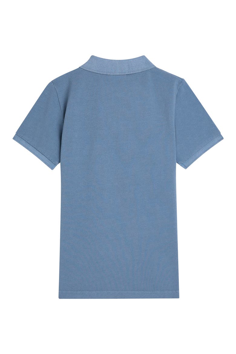 Kids' Logo Embroidered Piqué Polo, Alternate, color, CAPTAIN BLUE