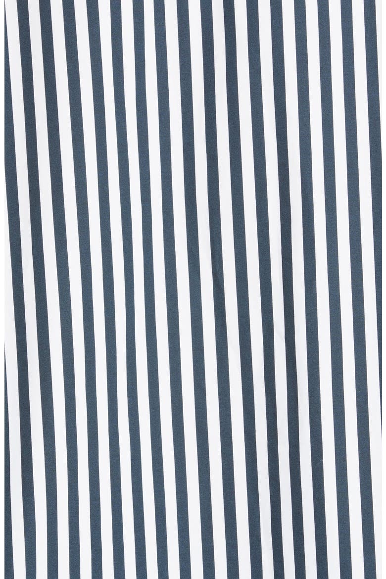 The Cutoff Stripe Oversize Shirt, Alternate, color, NAVY MULTI