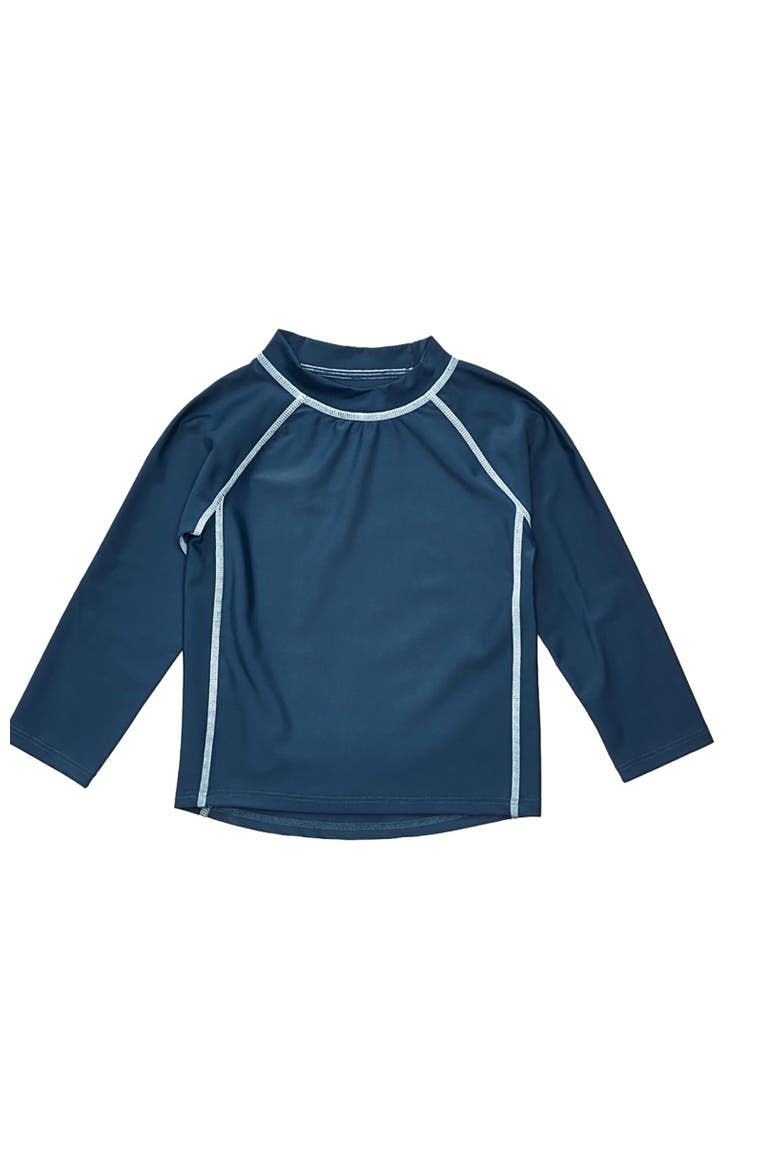 Long Sleeve Rash Guard, UPF 50+ Swim Shirt, Main, color, NAVY