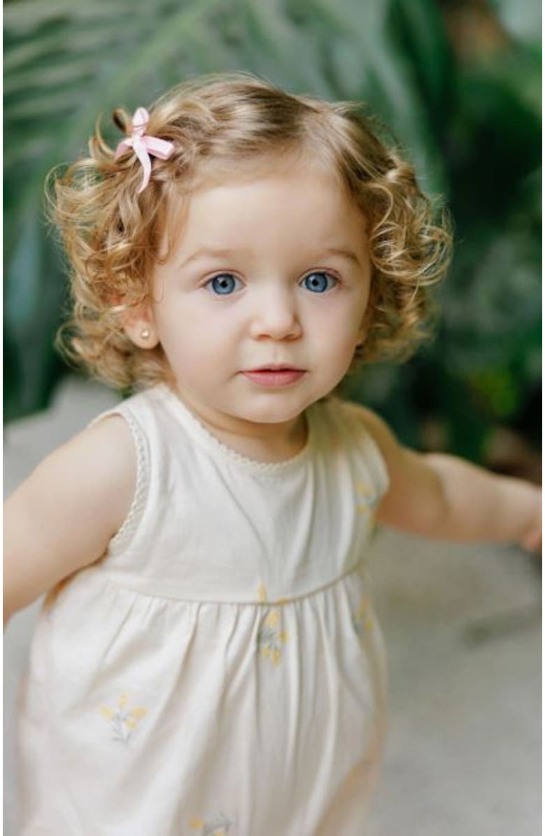 Ely's & Co. Looms Holland Collection - Girls Floral Long Romper, Alternate, color, Ivory