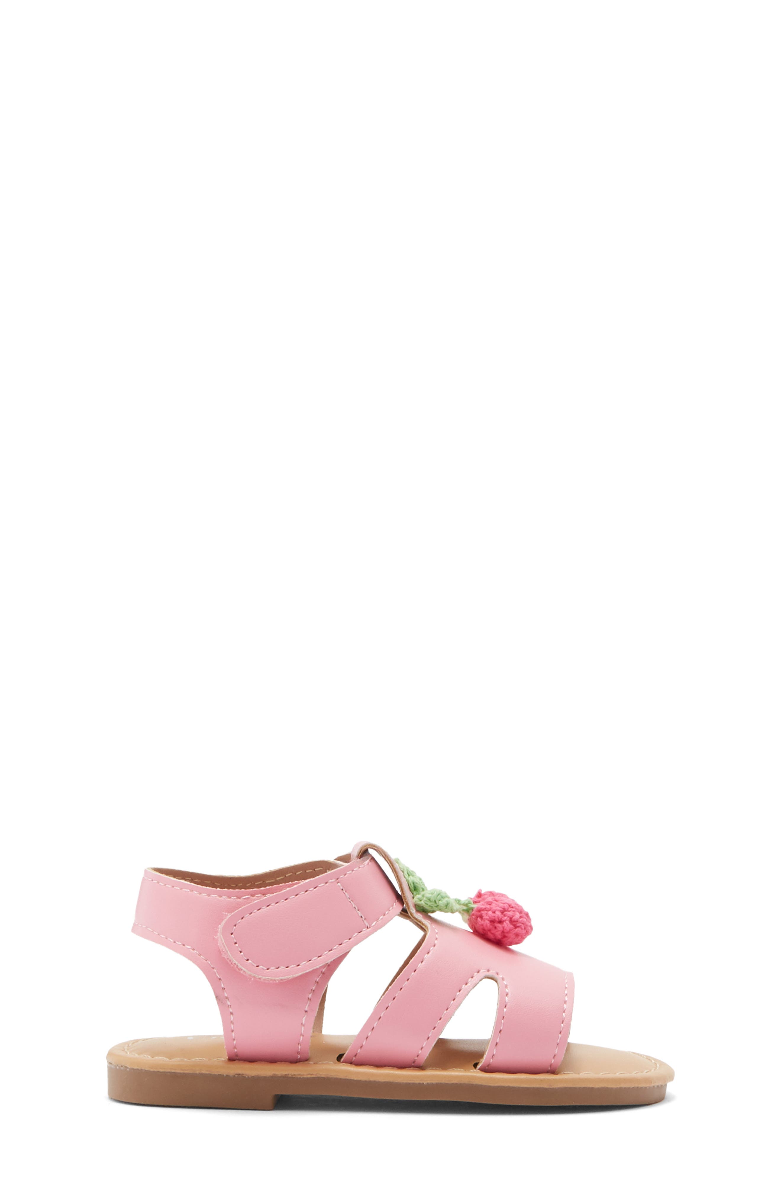 bebe Cherry Accent Sandal, Alternate, color, 