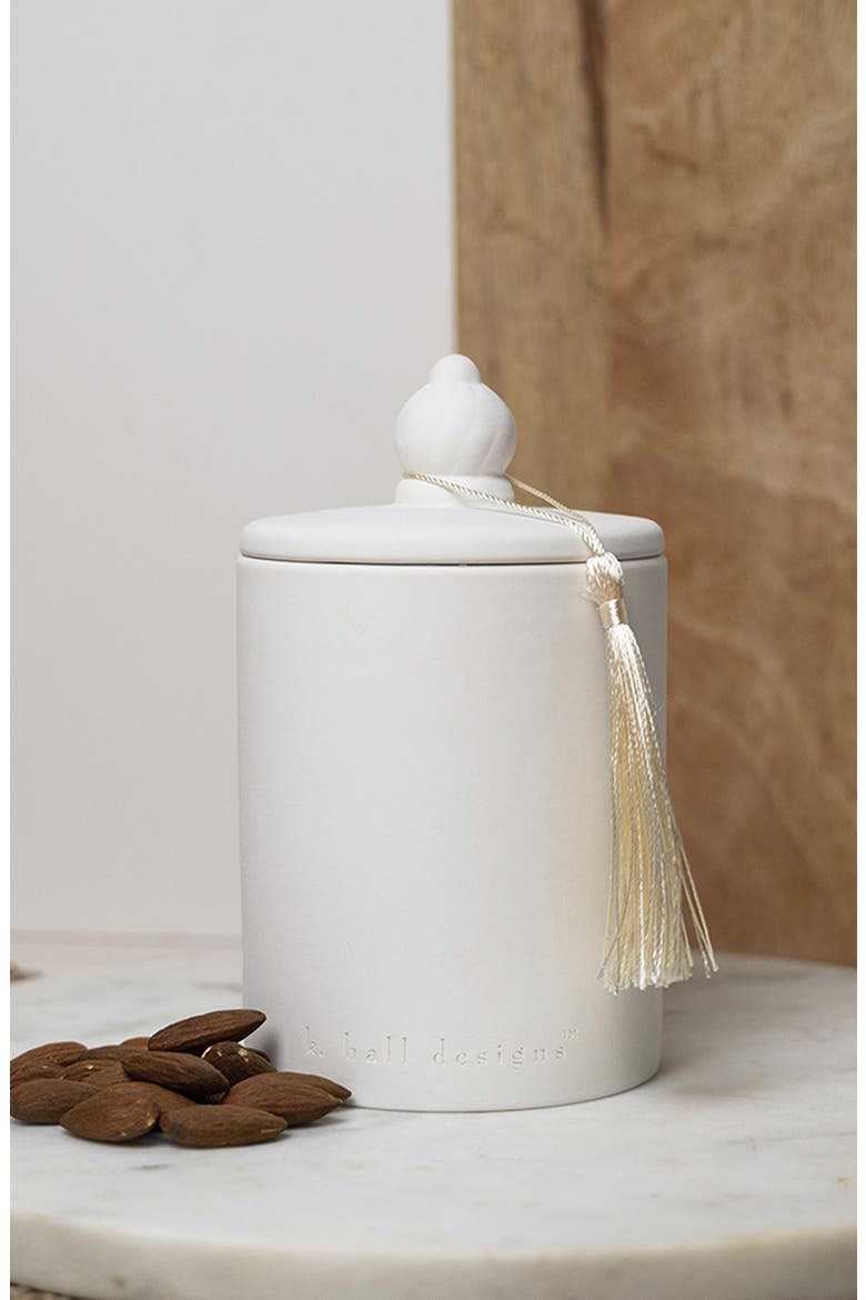 Holiday Spice Ceramic Candle, Alternate, color, COCOA ALMOND