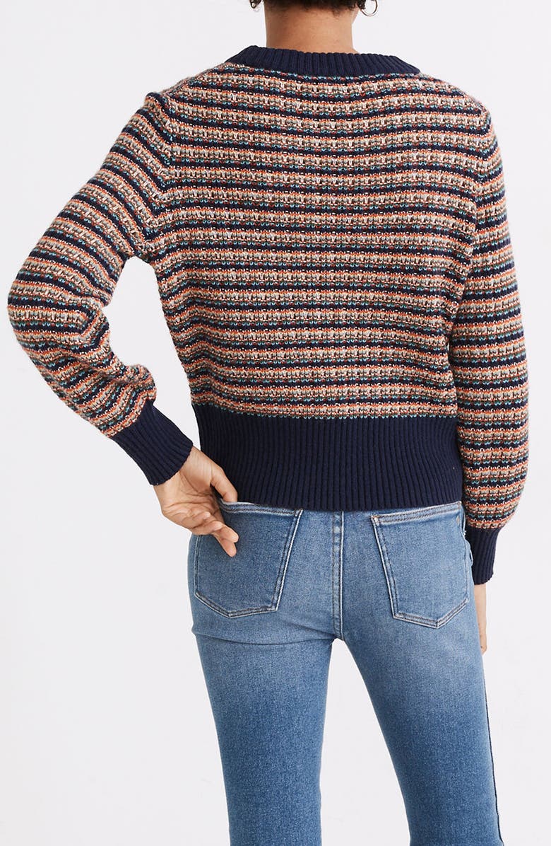 Madewell Striped Tensley Pullover Sweater, Alternate, color, 