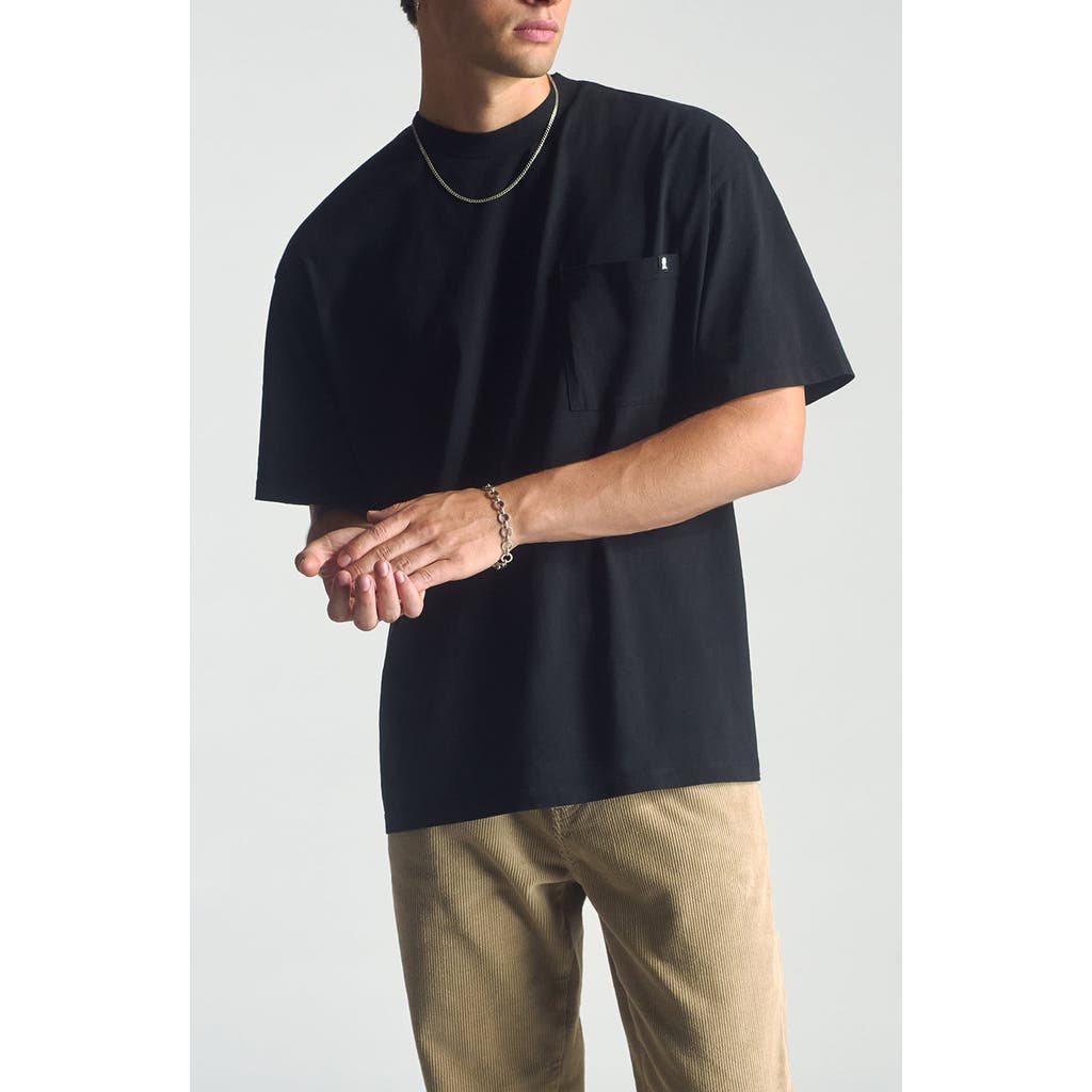 Brooklyn Industries Cotton Pocket T-shirt In Black