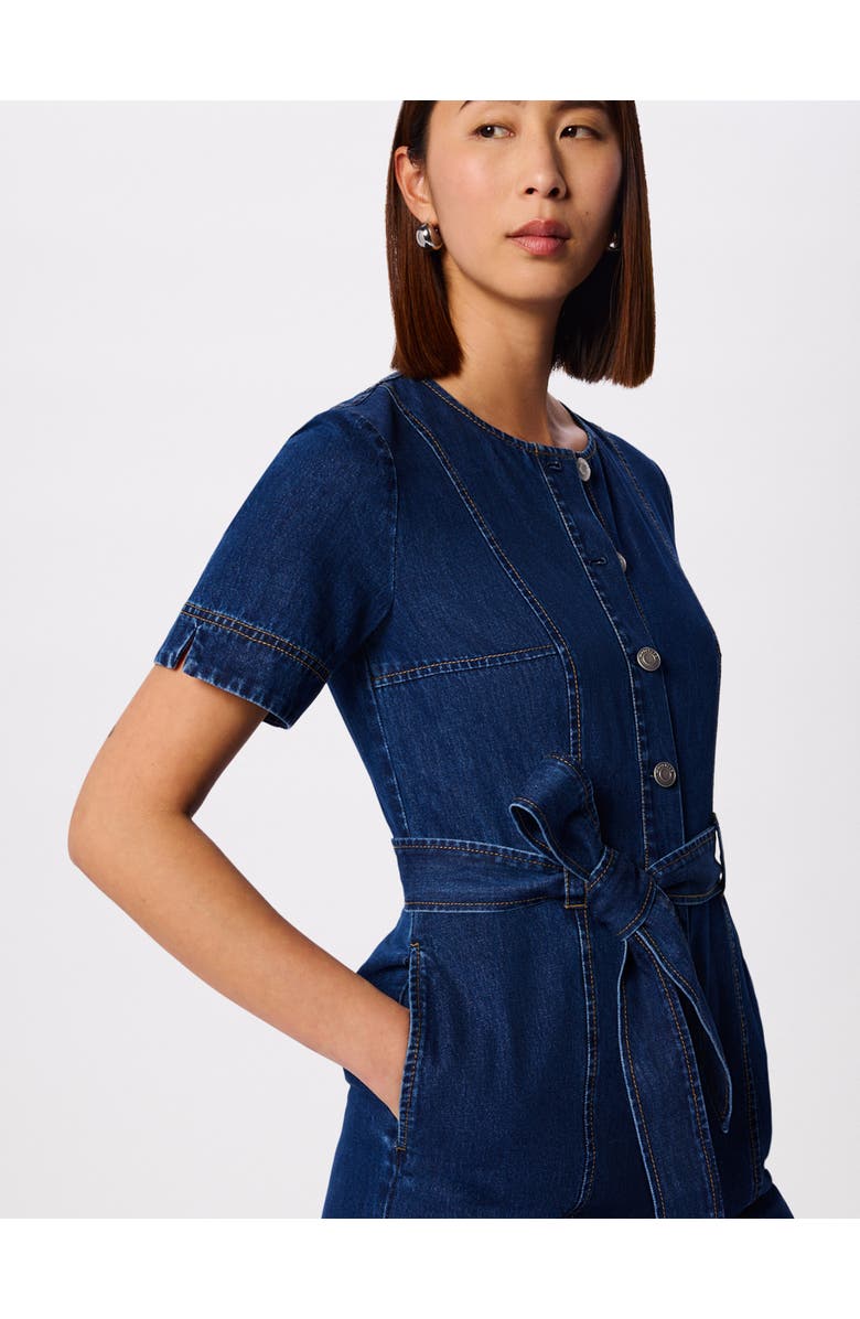Whistles Button Down Jumpsuit, Alternate, color, Denim